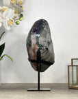 Natural Amethyst Geode with Green Jasper Shell - MWS2353