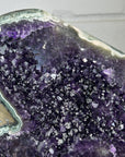 Top Quality Natural Amethyst Crystal Cluster with Green Jasper - Stand Included - MWS3153