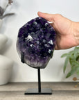 Natural A grade Amethyst Cluster with Stand - MWS3229