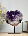 Uruguayan Amethyst Stone Heart Carving - HST0256