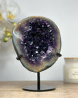 Natural Amethyst & Green Japer Geode - MWS1460