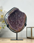 Unique Natural & Banded Agate Geode, Premium Uruguayan Crystals - MWS1975