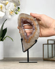 Natural Quartz Portal with Metal Stand - MWS2319