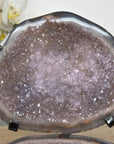 Stunning Polished Agate Geode with Amethyst Interior - MWS1986