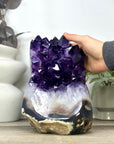 Uruguayan Amethyst & Agate Polished Statement Piece - CBP1403