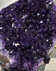 Amethyst Geode on Stand - Deep Purple Crystal Cluster - MWS2629