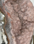 Huge Natural Pink Amethyst Geode - Unique Mineral Display Piece on Stand - MWS2802
