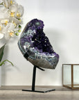 Amethyst Crystal Cluster Geode with Deep Purple Crystals - MWS2651