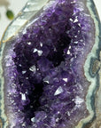 Stunning Natural Amethyst Geode with Jasper Shell - CBP1085