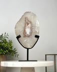 Natural Quartz Portal with Metal Stand - MWS2132