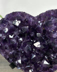 A grade Deep Purple Amethyst Heart - HST0279