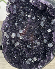 Natural Amethyst Stone with Calcite Crystals Inclusions - MWS2253