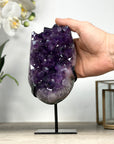 Natural Amethyst Crystal Cluster with Large & Shinny Crystals - MWS2177