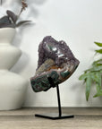 Unique Natural Amethyst & Calcite Crystal Specimen - MWS3215