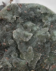 Natural Green Tone Sugar Quartz Specimen - Stand Included - MWS3198