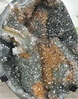 Top Grade Natural Amethyst Stalacite Formation with Agate Shell - MWS3301