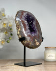 Beautiful Amethyst Geode with unique Quartz Shell - MWS1729