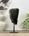 Natural Green Quartz Geode on Metal Stand - MWS3183