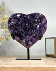 Large Natural Uruguayan Amethyst Stone Heart - HST0250