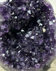 Large Natural Amethyst Crystal Geode on Metal Stand - MWS2461