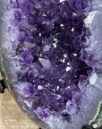 Natural Amethyst, Green Jasper & Quartz Stone Geode - MWS1570