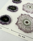Stunning Amethyst Stalactite Slices for Jewelers - Wholesale Bulk Pack - STS0034