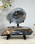 Jewerly Box Geode, Uruguayan Agate Stone - Enhance Your Space with Healing Properties and Natural Beauty