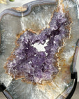 Amethyst Geode Slice with Deep Purple Crystals - MWS2907