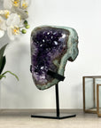 Natural Amethyst Cluster with Green Jasper Matrix - MWS2306