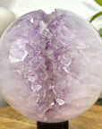 Large Amethyst Sphere Geode with Crystal Cavity Formation - SPH0163