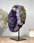 Natural Amethyst Geode with Beautiful Calcite Formation - MWS1350