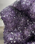 Natural Uruguayan Amethyst Crystal Formation with Stand