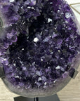 Large Natural Amethyst Crystal Geode on Metal Stand - MWS2461