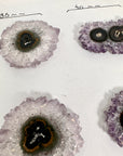 Amethyst & Quartz Stalactite Slices Set - Natural Crystal for Handmade Jewelry - STS0069