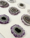 High-Quality Amethyst, Agate & Quartz Stalactite Slices for Jewelers - Wholesale Bulk Pack - STS0050