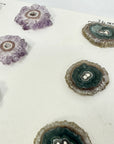 Natural Amethyst Stalactite Slices Wholesale Flat - Ideal for Pendants - STS0031