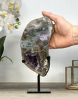 Amethyst & Green Jasper Stone Slice - MWS2241