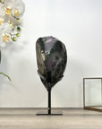 Natural Amethyst Geode with Calcite Formation - MWS2973