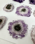 Amethhyst & Quartz High-Quality Stalactite Slices for Jewelers - Wholesale Bulk Pack - STS0071