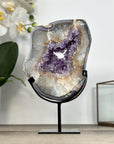 Amethyst Geode Slice with Deep Purple Crystals - MWS2907