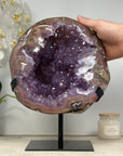 XXL Natural Amethyst Geode with Beautiful REd Banding - MWS1389
