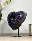 Deep Purple Natural Amethyst Stone Heart - HST0286