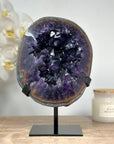 Exquisite Natural Deep Purple Amethyst Geode - MWS1443