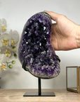 Natural Amethyst Crystal Specimen with Large, Shinny & Deep Purple Crystals - MWS1913