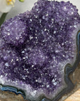 Natural Amethyst & Blue Banded Agate Self Standing Cathedral - CBP1129