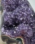 Beautiful Amethyst Cathedral with Stalactite Formations and Agate Shell - CBP1091