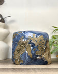 Blue Agate & Amethyst Geode with Calcite Formation - CBP1422
