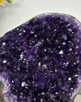 Amethyst Geode on Stand - Deep Purple Crystal Cluster - MWS2629
