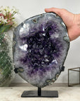 Natural Large Deep Purple Amethyst Geode, Uruguayan Amethyst - AWS0510