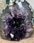 Amethyst & Green Jasper Flame Carving - FST0151